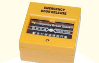 HKM-326675 Glass Break Switch for Door Control - 250VDC, Key Reset, 53x53x27mm