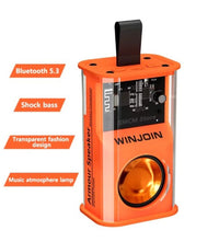 HKM-326675 Mini Wireless Loudspeaker with LED Light and Long-Lasting Battery - Portable Bluetooth Speaker for All Enjoyment