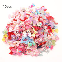 HKM-326995 Festive Pet Bow Headband Accessories - Set of 10 for Any Occasion