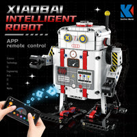 HKM-327059 Intelligent 3D Walking Robot Assembly Kit - Educational Remote Control STEM Building Block Toy for Ages 6+