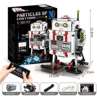 HKM-327059 Intelligent 3D Walking Robot Assembly Kit - Educational Remote Control STEM Building Block Toy for Ages 6+
