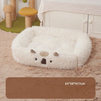 HKM-327251 Alpaca Pet Bed and Nest - Warm, Cozy Cushion for Cats and Dogs