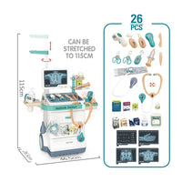 HKM-327315 Kids Medical Doctor Kit Play Set with Medical Car - Ages 5 to 7, Unisex