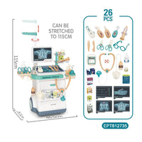 HKM-327315 Kids Medical Doctor Kit Play Set with Medical Car - Ages 5 to 7, Unisex