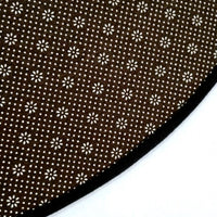 HKM-327379 Nordic Green Kumquat Round Abstract Circle Anti-Slip Floor Mat for Living Room and Bedroom