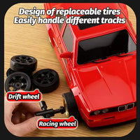 HKM-327443 1:16 Scale RC Drift Car, 4WD Remote Control Vehicle, Indoor/Outdoor Use, Ready-to-Go, 4 Channels