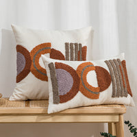 HKM-327443 Cotton Canvas Loop Tufted Pillow – 45x45cm and 30x50cm Options Available