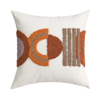 HKM-327443 Cotton Canvas Loop Tufted Pillow – 45x45cm and 30x50cm Options Available