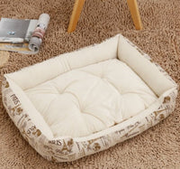 HKM-327443 Large Dog Bed for Golden Retrievers - Cozy Autumn & Winter Cotton Pet Nest with Soft Plush Material