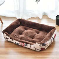 HKM-327443 Large Dog Bed for Golden Retrievers - Cozy Autumn & Winter Cotton Pet Nest with Soft Plush Material