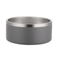 HKM-327507 304 Stainless Steel Dog Bowl with Silica Gel Pad - Various Colors, 100oz Capacity, Modern Design