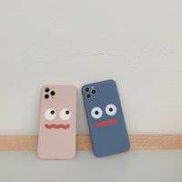 HKM-327571 Sakura Pink & Lavender Gray TPU Phone Case for Compatible iPhone Models