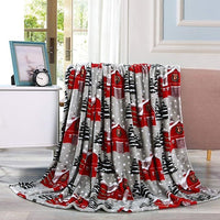 HKM-327635 Christmas Snowflake Flannel Blanket - 3D Printed Nap Quilt Available in Multiple Sizes