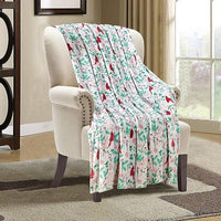 HKM-327635 Christmas Snowflake Flannel Blanket - 3D Printed Nap Quilt Available in Multiple Sizes