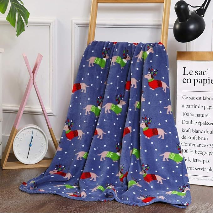 HKM-327635 Christmas Snowflake Flannel Blanket - 3D Printed Nap Quilt Available in Multiple Sizes