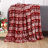HKM-327635 Christmas Snowflake Flannel Blanket - 3D Printed Nap Quilt Available in Multiple Sizes