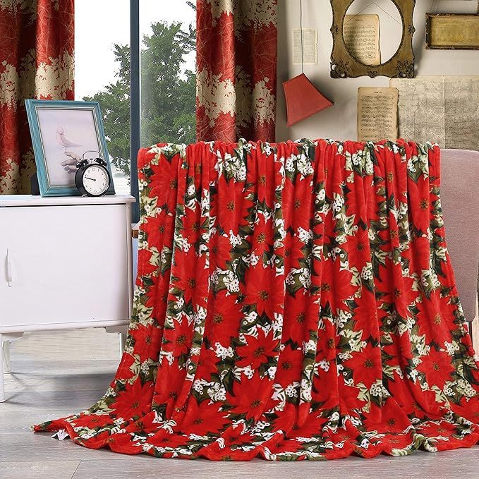 HKM-327635 Christmas Snowflake Flannel Blanket - 3D Printed Nap Quilt Available in Multiple Sizes