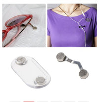 HKM-327699 Magnetic Glasses Holder in Durable ABS and Stainless Steel for Travel Storage