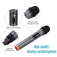 HKM-327827 Dual-Use Rechargeable Vocal Microphone with Wired and Wireless Options