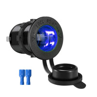 HKM-327827 Waterproof Vehicle Cigarette Lighter Socket with USB Port for Car Modification
