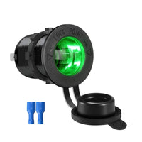 HKM-327827 Waterproof Vehicle Cigarette Lighter Socket with USB Port for Car Modification