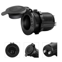 HKM-327827 Waterproof Vehicle Cigarette Lighter Socket with USB Port for Car Modification