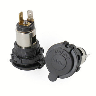 HKM-327827 Waterproof Vehicle Cigarette Lighter Socket with USB Port for Car Modification