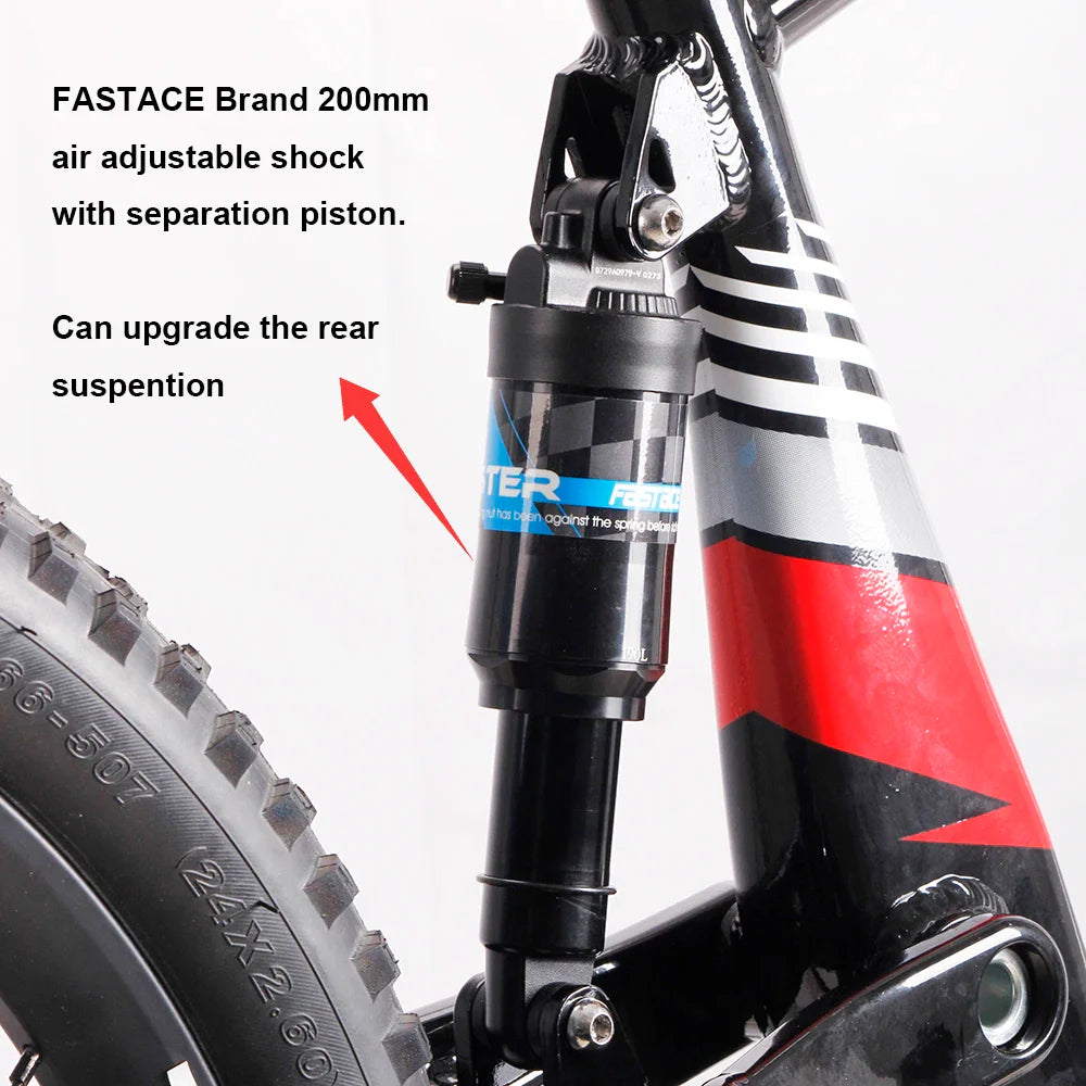 KTX-327891 20-Inch Electric Balance Bike for Teenagers with 36V Brushless Motor and Off-Road KENDA Tires