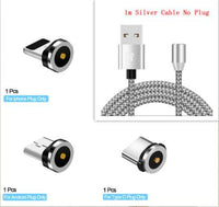 HKM-328019 Magnetic Charging Cable for iPhone and Android - Universal Compatibility with LED Indicator and Dustproof Design