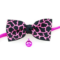 HKM-328147 Adjustable Polyester Dog and Cat Bow Tie with Copper Bell, Neck Strap Up to 56 cm