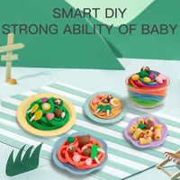 HKM-328211 Colorful Soft Clay Noodle Making Machine Toy Set for Kids Ages 3+ - 8 Colors Included