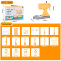 HKM-328211 Colorful Soft Clay Noodle Making Machine Toy Set for Kids Ages 3+ - 8 Colors Included