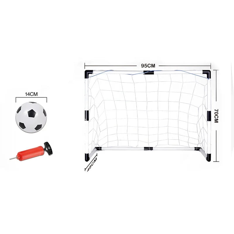 HKM-328275 Child-Friendly Soccer Goal Set with Ball for Outdoor Play Ages 2-7