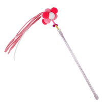 HKM-328275 Korean Velvet Cat Teaser Stick with Colorful Balls for Interactive Play and Dental Relief