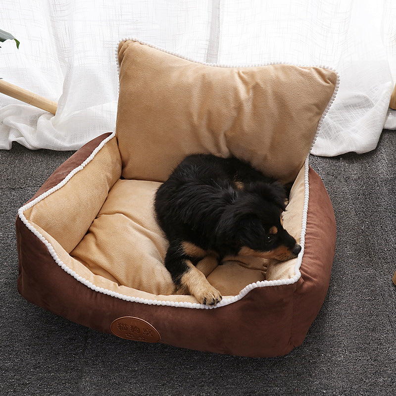 HKM-328275 Removable and Washable Cat and Dog Litter Mat with Durable Cloth and High-Stretch Cotton Filling