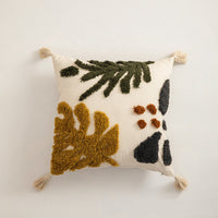 HKM-328403 Tufted Cotton Decorative Pillowcase for Modern Home Decor - Various Floral Designs