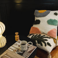 HKM-328403 Tufted Cotton Decorative Pillowcase for Modern Home Decor - Various Floral Designs