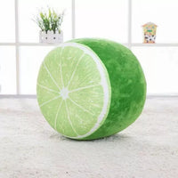 HKM-328467 Creative Cartoon Fruit Inflatable Stool with Thick Flannel Fabric and PVC Liner for Fun Decor and Gifts