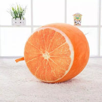 HKM-328467 Creative Cartoon Fruit Inflatable Stool with Thick Flannel Fabric and PVC Liner for Fun Decor and Gifts