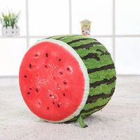 HKM-328467 Creative Cartoon Fruit Inflatable Stool with Thick Flannel Fabric and PVC Liner for Fun Decor and Gifts