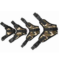 HKM-328467 Nylon Dog Collar for Medium and Large Breeds - Black, Red, Camouflage, Leopard Print Options