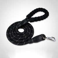 HKM-328467 Nylon Dog Collar for Medium and Large Breeds - Black, Red, Camouflage, Leopard Print Options