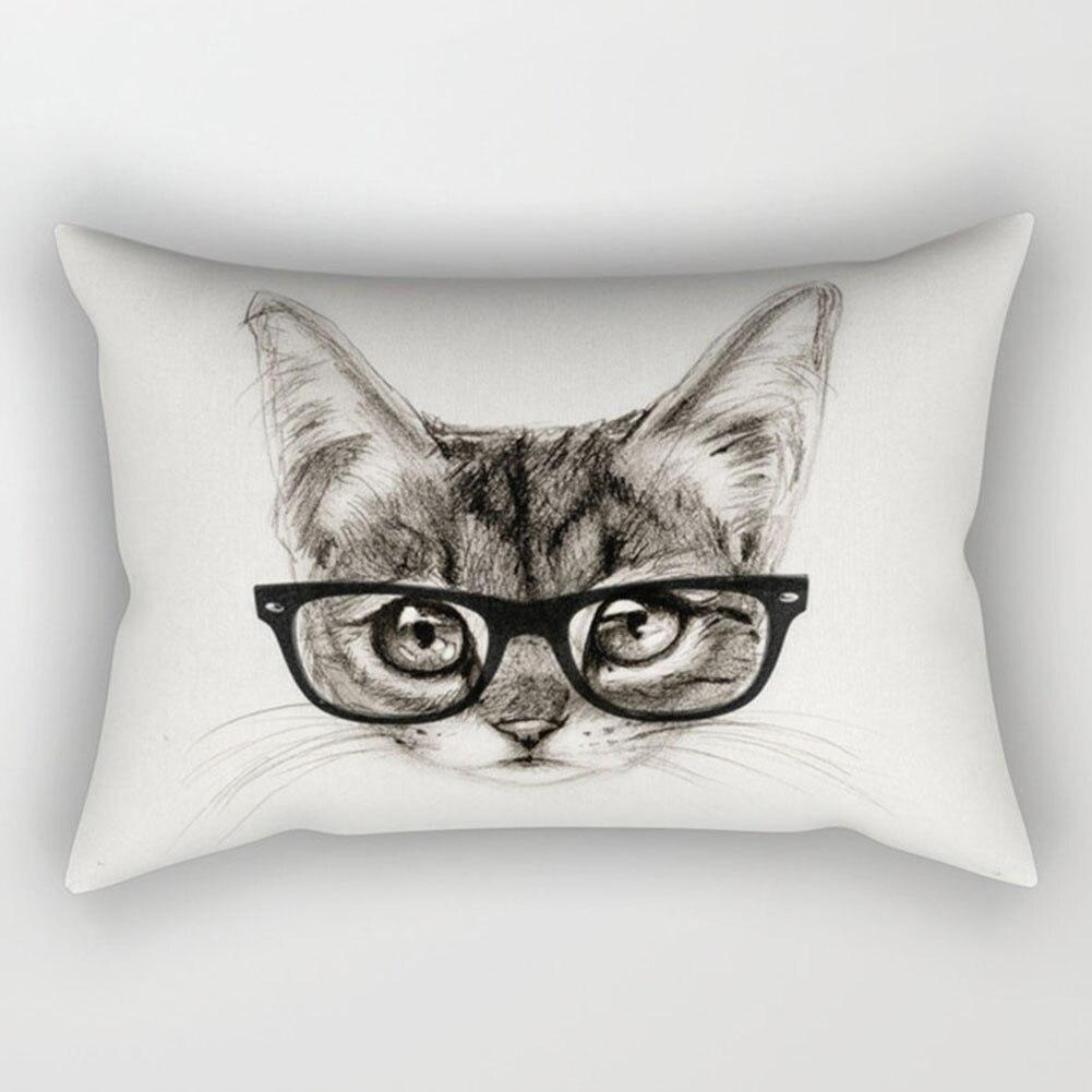 HKM-328531 Super Soft Printed Cushion Cover, Brushed Cloth and Imitation Linen, 30x50cm Pillowcase