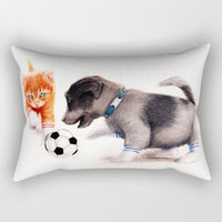 HKM-328531 Super Soft Printed Cushion Cover, Brushed Cloth and Imitation Linen, 30x50cm Pillowcase