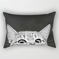 HKM-328531 Super Soft Printed Cushion Cover, Brushed Cloth and Imitation Linen, 30x50cm Pillowcase