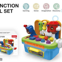 HKM-328595 Toddler Tool Bench Set with Shape Sorter and Mechanic Tools for Role Play Activities