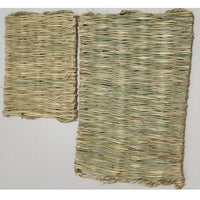HKM-328659 Natural Hand-Woven Straw Mat for Small Pets - Safe, Non-Toxic Chew Toy and Bed Accessory, Two Sizes Available