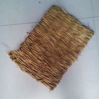 HKM-328659 Natural Hand-Woven Straw Mat for Small Pets - Safe, Non-Toxic Chew Toy and Bed Accessory, Two Sizes Available