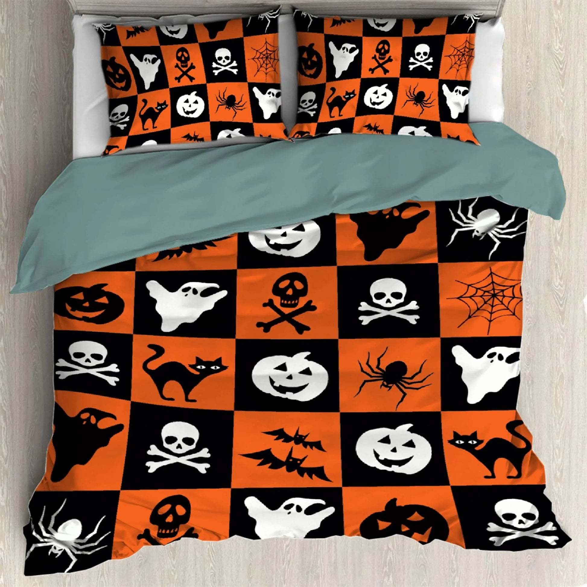 HKM-328787 Three-Piece 3D Digital Printed Bed Sheet Set for 2.2 m Beds with Duvet Cover and Pillowcases