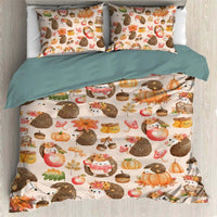 HKM-328787 Three-Piece 3D Digital Printed Bed Sheet Set for 2.2 m Beds with Duvet Cover and Pillowcases